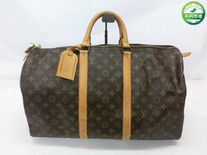 【N-5809】LOUIS VUITTON ルイヴィトン キーポル50 モノグラム M41426 ボストンバッグ 大型 鍵 カデナ キー 320 セット【千円市場】