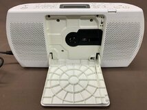 【N2-1229】SONY ソニー ZS-E20CP AM/FM ラジオ CD ラジカセ ホワイト 白 オーディオ 音楽プレイヤー 通電OK 現状品　【千円市場】_画像2