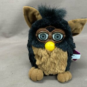 【YF-0358】TIGER Furby ファービー 黒×茶色 ブラック×ブラウン 英語版？ タグ付き 当時物 ジャンク【千円市場】の画像2