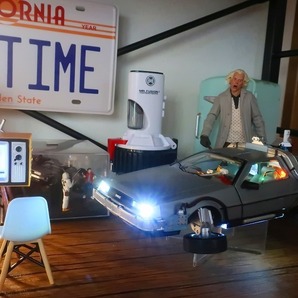 激レア★1/1 バックトゥザフューチャー Back to the future BTTF デロリアン ナンバープレート ライセンスプレート アルミ リアルサイズの画像3