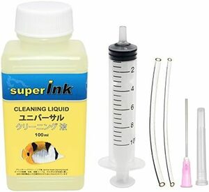 [ remainder a little ] - superInk cleaning fluid universal washing fluid 100ml ink-jet print head for Canon e