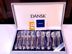 ●　DANSK　ダンスク　トルンシリーズ　スプーン＆フォーク　5本×2セット　未使用美品