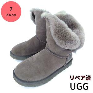 UGGaustralia【アグ】ベイリーボタンⅡ ムートンブーツ グレー