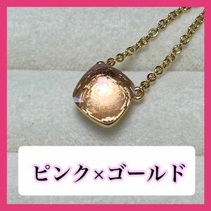 003ピンクヌードネックレスポメラート風アクセサリー石プレゼント結婚式誕生日 ネックレス アクセサリー