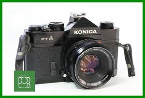 【同梱歓迎】実用■コニカ KONICA FTA ボディ+HEXANON AR 52mm F1.8■シャッター全速完動・露出計不良■AB983