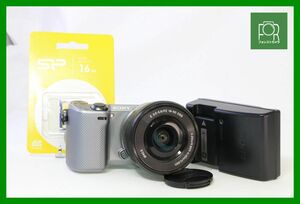 [Bundled] Практическое использование можно использовать сразу после прибытия ■ Sony Nex-5R+E 16-50 мм PZ OSS ■ Зарядное устройство для аккумулятора / 16 ГБ SD-карта ■ 11041