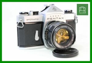 【同梱歓迎】実用■希少動作品■PENTAX SPOTMATIC+ Super-Takumar 55mm F1.8 ■シャッター全速・露出計完動■11046