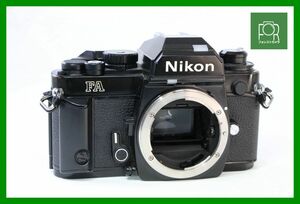 【同梱歓迎】【動作保証・点検済】良品■Nikon FA ボディ■シャッター全速・露出計完動・モルト綺麗■11427