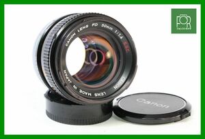 【同梱歓迎】【動作保証・点検済】良品■キヤノン Canon FD 50mm F1.4 S.S.C.■絞り完動■12082