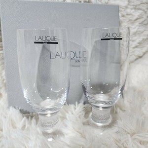 1円〜 ［新品］ LALIQUE ラリック ワイングラス ペア ガラス 箱付き 1スタ