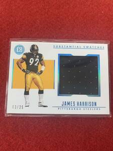 2019 panini encased 【james harrison】パッチカード 3/25