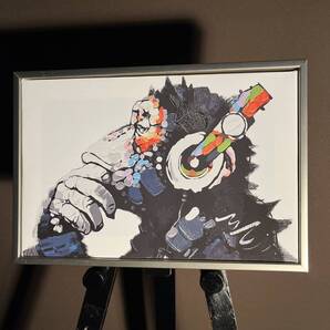 キャンバスプリントアート music monkey 絵画 フレーム付き インテリア