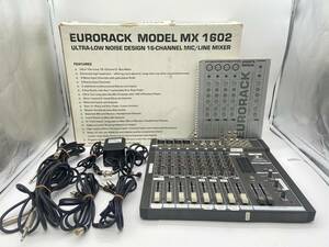 【現状品】BEHRINGER　ベリンガー　EURORACK　MX　1602　ミキサー　元箱付　音響機器　オーディオ機器