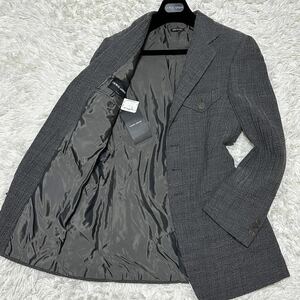 新品未使用タグ付　GIORGIO ARMANI 【最高級、黒タグ　シルク、ツイード 、BORGO21】テーラードジャケット コート ジョルジオアルマーニ 48