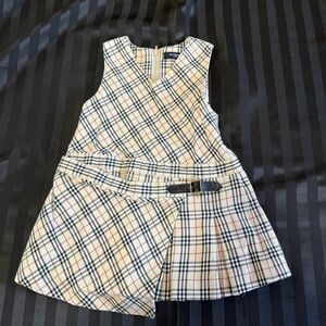 バーバリー　Burberry 80 スカート　タータンチェック　ジャンパー ワンピース エプロン チェック柄 発表会 子供服