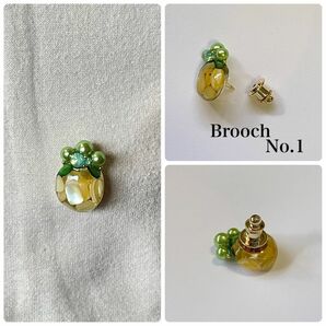 Brooch No.1 パイナップルのブローチ