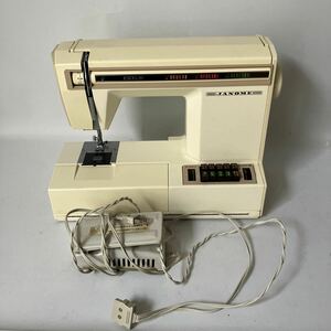 □【500円スタート】JANOME ジャノメ ジャノメミシン EXCEL20 627-PW 専用カバー付き