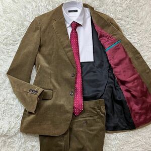 【新品未使用】希少 L2 ポールスミス Paul Smith ポールスミス セットアップ スーツ コーデュロイ カーキ ブラウン 茶色 L2