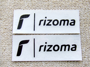 ■ rizoma / リゾマ 切り文字 ステッカー 黒つや消し [100mm x 30mm] ■2枚セット