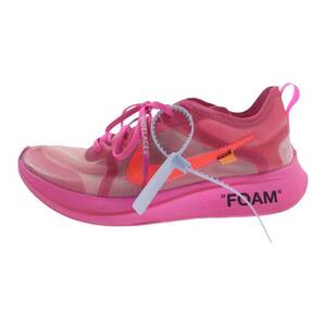 OFF-WHITE オフホワイト AJ4588-600 × Off-White オフホワイト Zoom Fly ズームフライ Pink ピンク系 US10【中古】