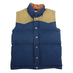 クレセントダウンワークス Crescent Down Works Down Vest ダウン ベスト ネイビー系 XS【中古】