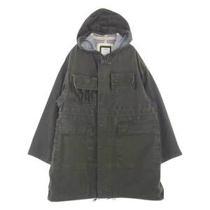 VISVIM ビズビム 24SS 0124105013001 COPLESTON FIELD PARKA 3L DMGD フィールド ジャケット オリーブグリーン系 1【極上美品】【中古】