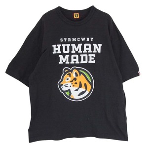 HUMAN MADE ヒューマンメイド GRAPHIC T-SHIRT NIGO ニゴー ガールズドントクライ グラフィック 半袖 Tシャツ ブラック系 2XL【中古】