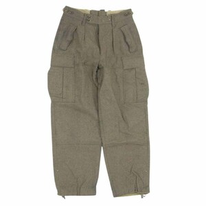 ドイツ軍 german army ヴィンテージ 60s Seyntex ウール カーゴ パンツ カーキ系 16【中古】