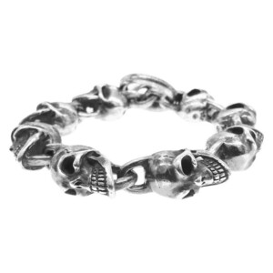 GABOR ガボール 8SKULL LINK BRACELET 8スカルリンク 逆転 ブレスレット シルバー系【中古】