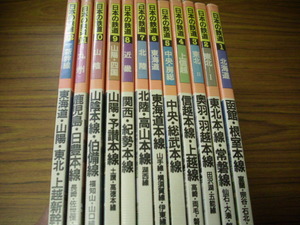 日本の鉄道　全１２巻★山と渓谷社　オールカラー　＊最終ページ購入日記名印字あり