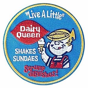 Dairy Queen デイリークイーン アメリカン カンパニー キャラクター ワッペン アイロンワッペン 刺繍ワッペン アメリカ雑貨 新品未開封