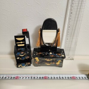 ８段雛飾り 小物 鏡台針箱 ドルフィー小物の画像1