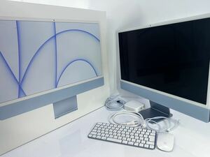 Apple iMac 　24インチ アイマック 　M1チップ 2021　 8コアCPU/8コアGPU 　メモリ8GB 　SSD256GB 　MGPK3J/A A2438 　中古品