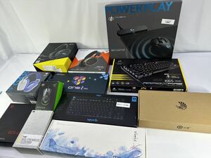 ゲーミングキーボード マウス パッド まとめて 中古品　通電のみ確認済