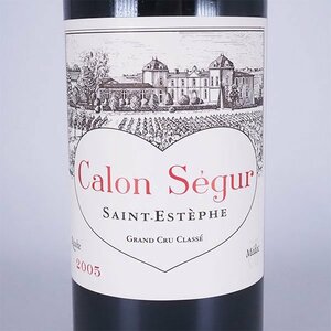 1円～★シャトー カロン セギュール 2005年 赤 750ml 13% サンテステフ Chateau Calon Segur TB18067