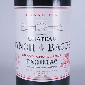 1円～★シャトー ランシュ バージュ 1992年 赤 750ml 13% ポイヤック Chateau Lynch Bages TB25061