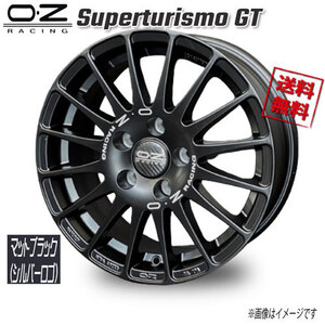 OZレーシング OZ Superturismo GT マットブラック(シルバーロゴ) 15インチ 5H108 6.5J+40 1本 60.06 業販4本購入で送料無料