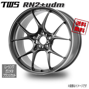 TWS TWS RN2+udm レーシングガンメタ／フランジカット 20インチ 5H120 9J+25 4本 72.5 業販4本購入で送料無料