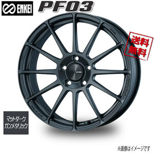 ENKEI エンケイ PF03 マットダークガンメタリック 16インチ 5H107.95 6.5J+45 1本 75 業販4本購入で送料無料