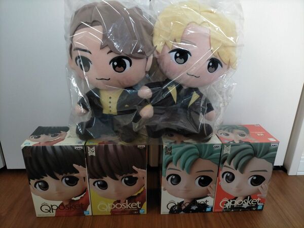 タイニータン まとめ売り フィギュア Qposket&おすわりぬいぐるみ BTS
