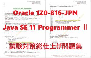 Oracle 1Z0-816-JPN【４月日本語印刷版】資格認定現行実試験最新版問題集