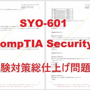 SY0-601 CompTIA Security +【６月日本語印刷版】現行実試験最新版問題集