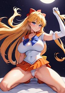 AI イラスト セーラーヴィーナス 高画質 A4サイズ 同人 アート アニメ ポスター 美少女 コスプレ 20