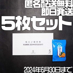 ★5枚セット 匿名配送無料 即日発送★ 阪急百貨店 阪神百貨店 株主優待券 エイチツーオー 2024年6月30日まで 阪急OASIS H2O お中元