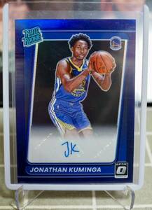 Jonathan Kuminga optic purple auto prizm panini nba rc クミンガ