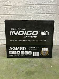 【インディゴバッテリー】AGM60 フィアット500 ABA-31212 互換:LN2(AGM),BLA-60-L2 輸入車用 未使用品　AGM EFB対応