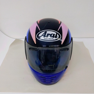 1438【レア】 Arai 坂田和人 選手 レプリカ サクラ 桜 カズート ヘルメット SAKATA YFデザイン 中古 バイク【現状品】 