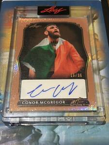 leaf art of sport Conor McGregor コナーマクレガー　UFC auto 直筆 サイン /35