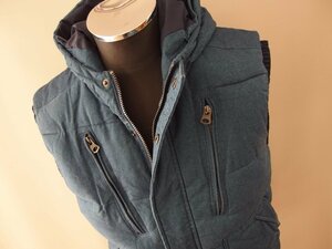 ZARA★ザラ★ORIGINAL DENIM 1975★中綿フーディベスト★フロント スナップボタン＆シングルジップ★M(USAサイズ)