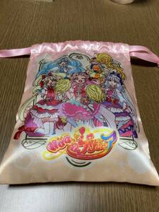 プリティストア　越谷レイクタウン店限定　巾着　HUGっと!プリキュア　マシュマロ付き　プリティカプセル